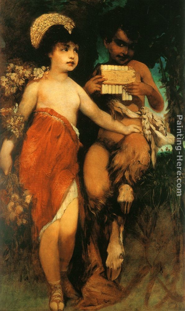 Hans Makart Faun und Nymph (Pan und Flora)